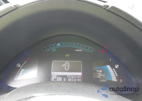 2013 Nissan Leaf Sv z USA, uszkodzony, nr VIN 1N4AZ0CP5DC404876